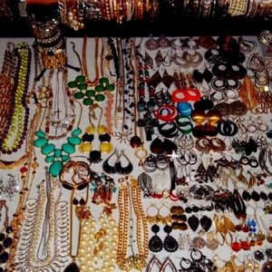 Jewelry Mystery grab bag 10 jewelry items, all wearable. Vintage to now